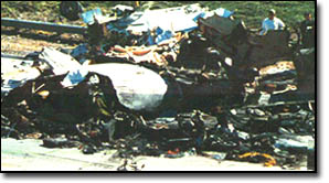 Crash site of Northwest Flight 255